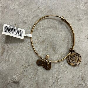 Alex and Ani Gold Charm Bracelet